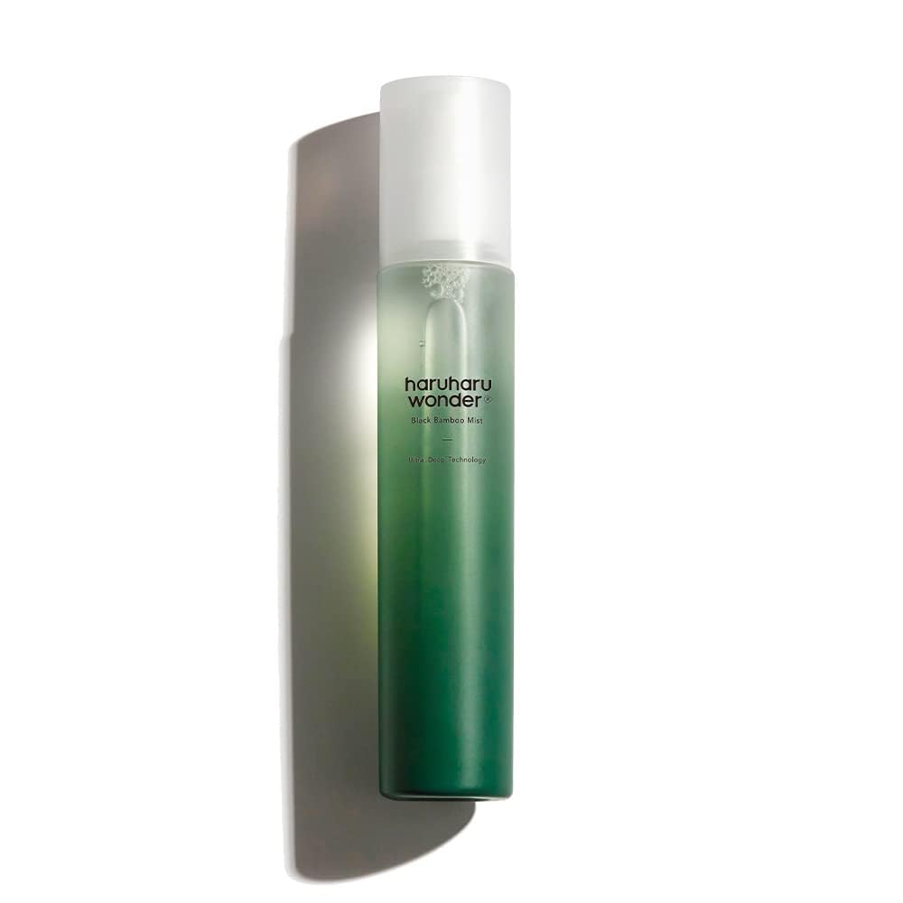 haruharu wonder - Black Bamboo Mist - Hydrating and Firming Skin, Black Rice, Panax Ginseng for Clean and Smooth Skin Surface (5.07 fl.oz) | Vegan, Crurelty Free, EWG-Green