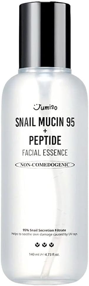JUMISO - Snail Mucin 95% + Peptide Essence 4.73 fl.oz / 140ml | Hydrating Serum with Snail, Face Moisturizer for Dry Skin, Daily Deep Hydration, Korean Skincare
