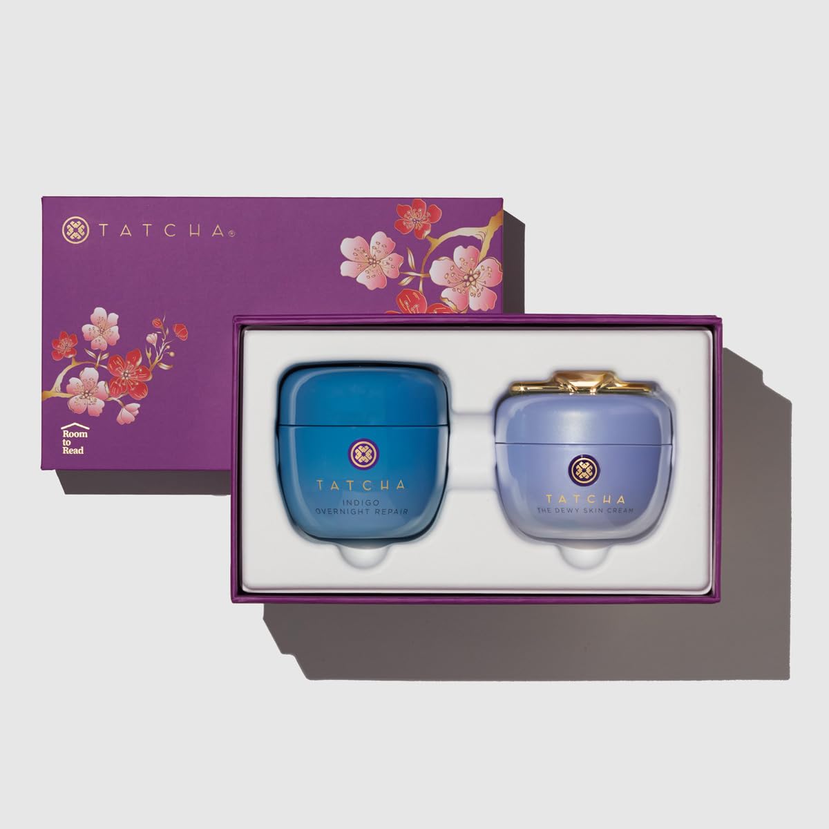 TATCHA - A Replenishing Nourishment Duo: AM + PM Set, Dewy Skin Cream 1.7 oz & Indigo Overnight Repair Serum 1.7 oz ($164 Value)
