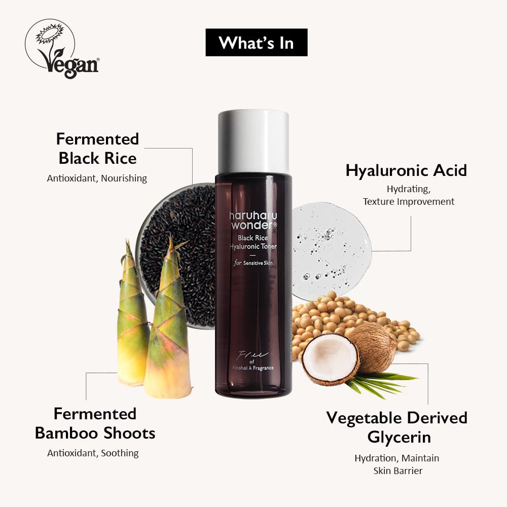 haruharu wonder - Vegan Well-Aging Collection, Korean Skincare Set, Holiday Gift Set, Suitable for All Skin Types