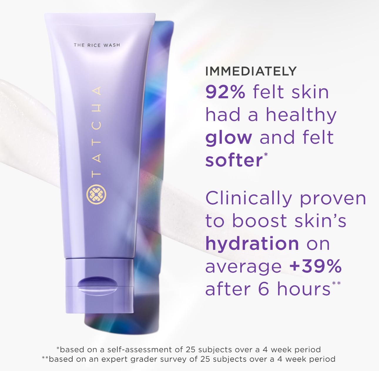 TATCHA - The Rice Wash | Soft Cream Facial Cleanser Washes Away Buildup Without Stripping Skin For A Soft, Luminous Complexion | 4 oz