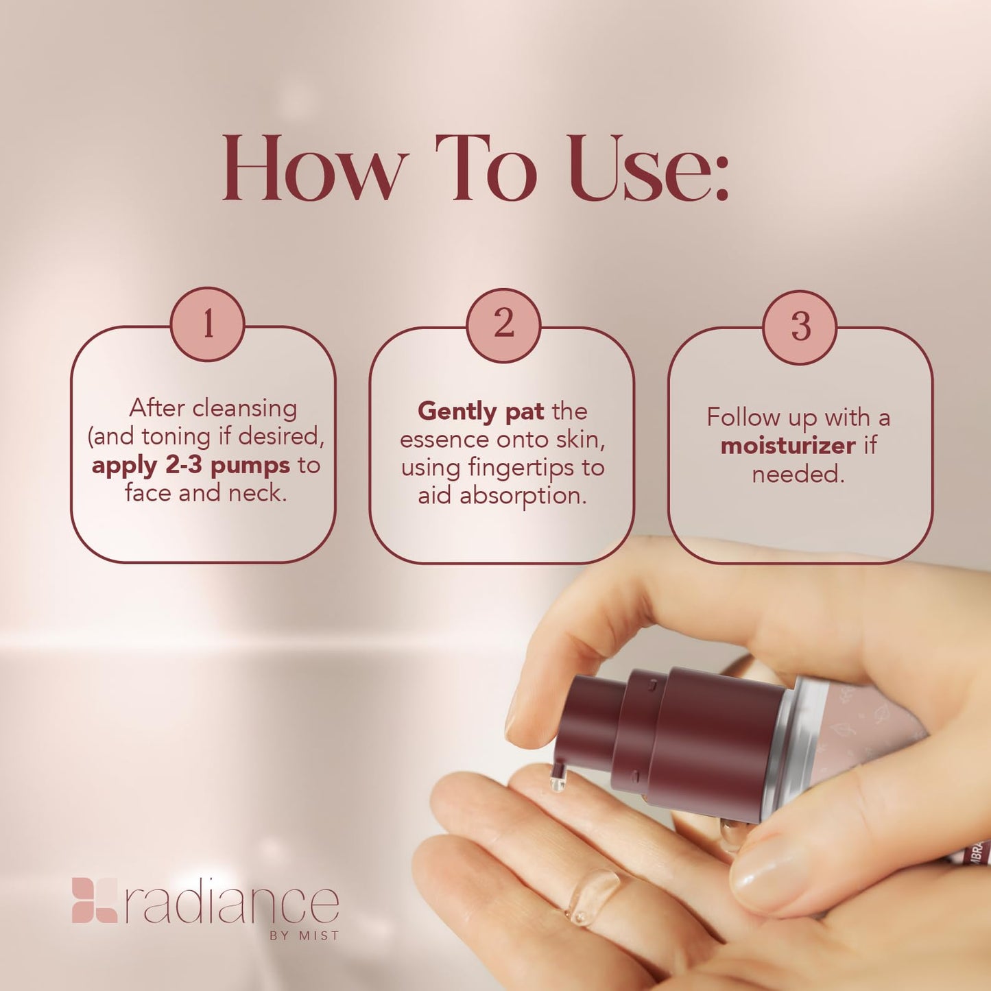 Radiance - Snail Mucin Serum with Advanced Snail 96% Mucin Power Essence, Korean Skin Care with Hydrating Hyalauronic Acid Korean Serum, 3.38 fl oz, 100ml