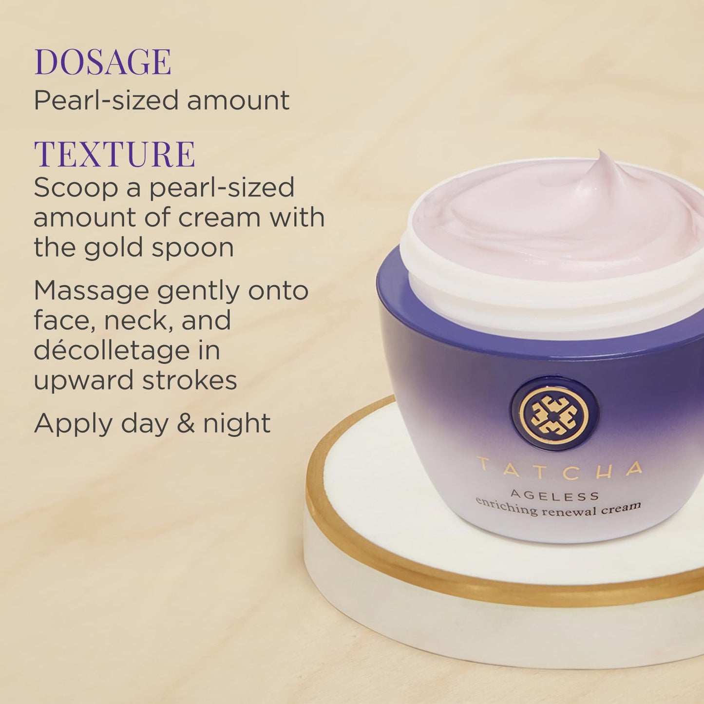 TATCHA - Ageless Enriching Renewal Cream | Moisturizing Skin Cream for Firmer Skin to Reduce Appearance of Fine Lines and Wrinkles | 55 ml / 1.86 oz
