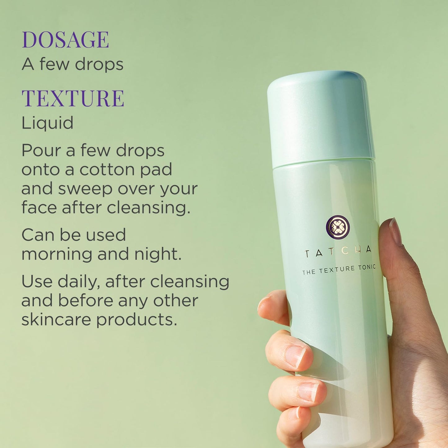 TATCHA - The Texture Tonic | Liquid Exfoliating Treatment 150 ml | 5.0 fl. Oz
