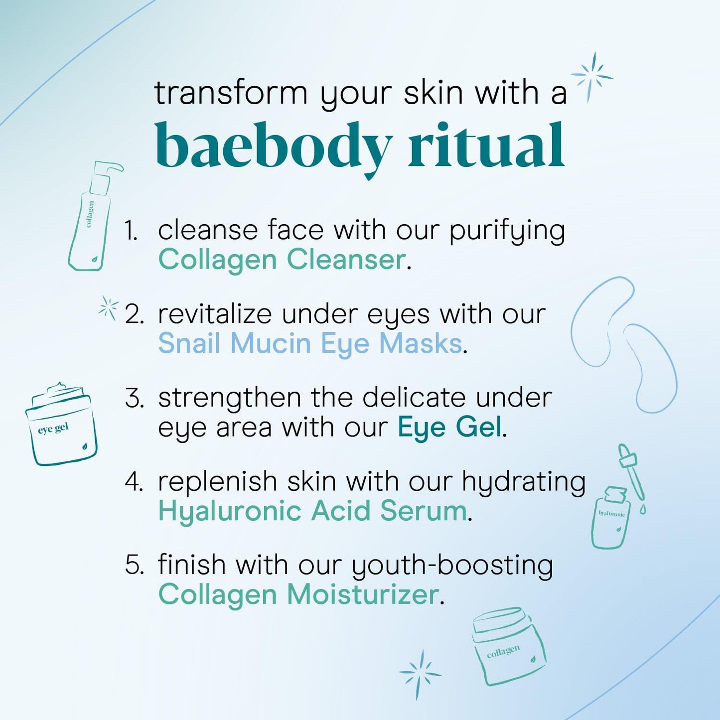 Baebody - Advanced Snail Mucin Under Eye Patches for Women & Men (6 Pairs) - Under Eye Masks for Dark Circles and Puffiness - With Niacinamide - Reduce Fine Lines and Wrinkles