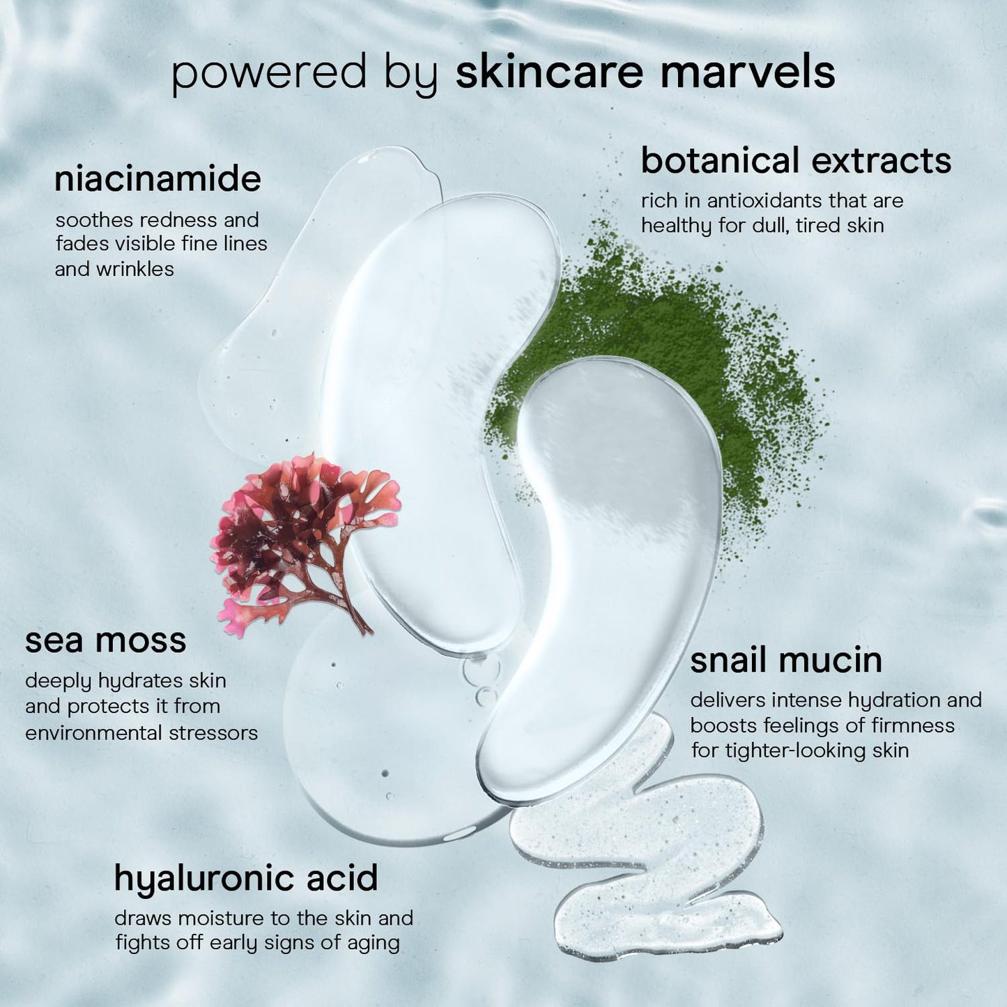Baebody - Advanced Snail Mucin Under Eye Patches for Women & Men (6 Pairs) - Under Eye Masks for Dark Circles and Puffiness - With Niacinamide - Reduce Fine Lines and Wrinkles
