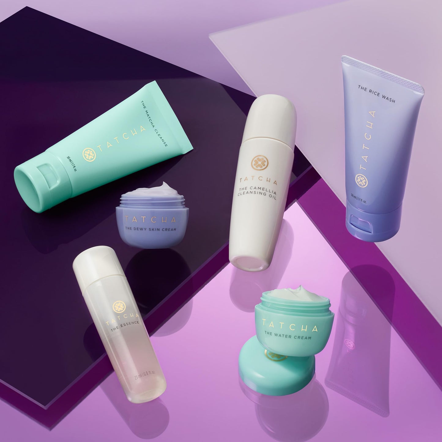 TATCHA - Mini Favorites Set, Travel size Cleansers, Essence, and Moisturizers ($120 Value)