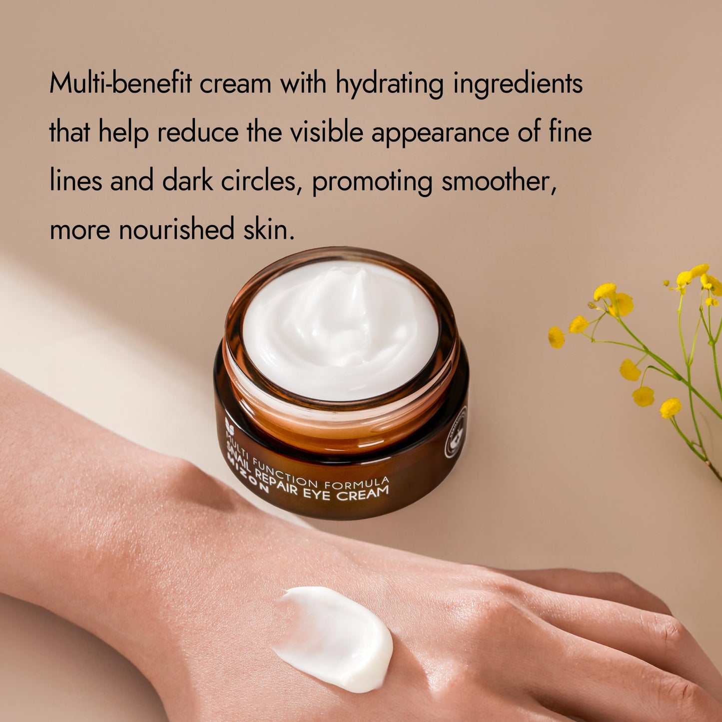 MIZON - Snail Line Snail Repair Eye Cream, natural treatment, wrinkle treatment, fine line, hydrating, healthy skin, Korean skincare (0.84 oz)