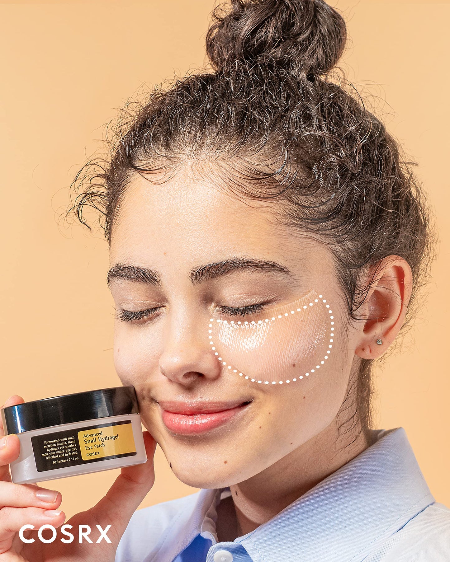 COSRX - Advanced Snail Hydrogel Eye Patch (60pc), Gel Serum Mask, Puffy Undereye Treament, Fine Lines, Refresh, Hydrate| Paraben free, Korean Skin Care