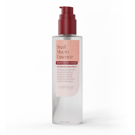 Radiance - Snail Mucin Serum with Advanced Snail 96% Mucin Power Essence, Korean Skin Care with Hydrating Hyalauronic Acid Korean Serum, 3.38 fl oz, 100ml