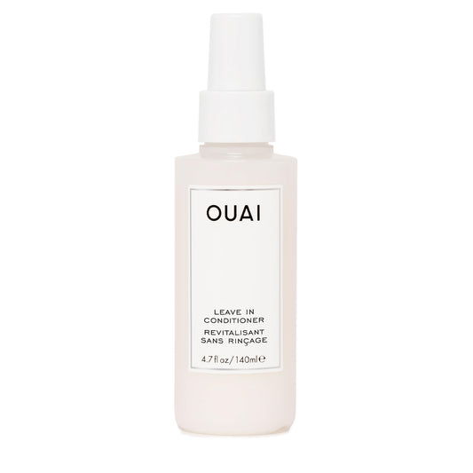 OUAI Leave In Conditioner & Heat Protectant Spray - Prime Hair for Style, Smooth Flyaways, Add Shine and Use as Detangling Spray - No Parabens, Sulfates or Phthalates (4.7 oz)