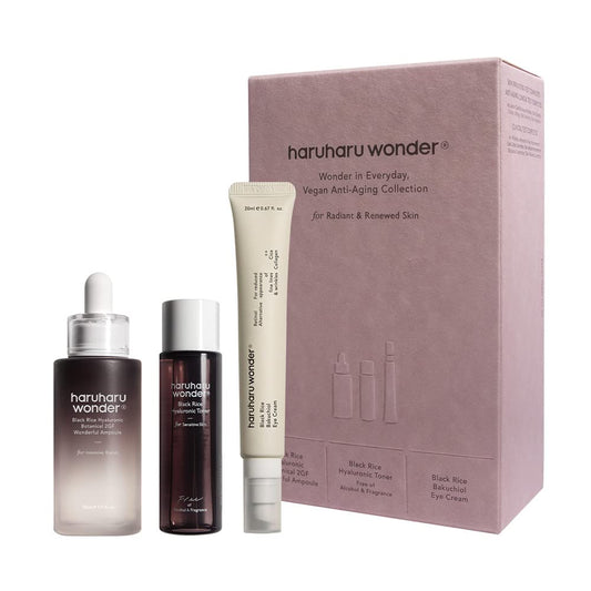 haruharu wonder - Vegan Well-Aging Collection, Korean Skincare Set, Holiday Gift Set, Suitable for All Skin Types