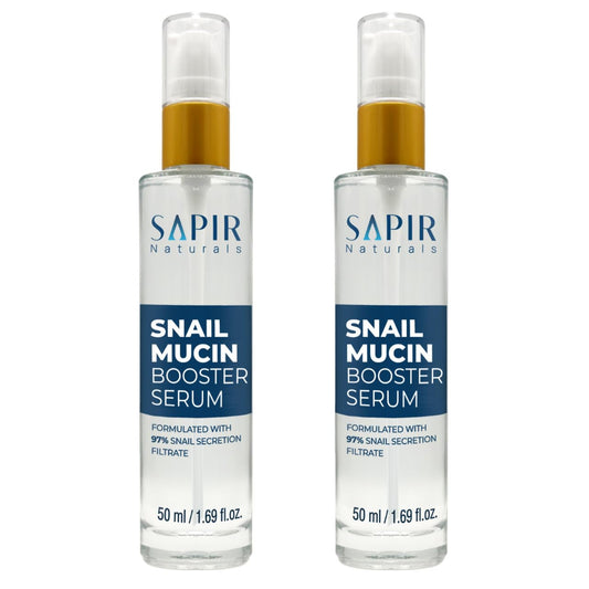 Snail Mucin Serum Repair Booster Serum 50ml - Formulated With 97% Snail Secretion Filtrate - Facial Skin Care Products Face Serum For Women With Hyaluronic Acid - Anti aging Serum - (2 Pack)