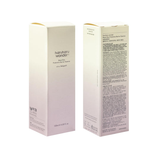 haruharu wonder - Black Rice Probiotics Barrier Essence 4.05 fl. oz., Essence Toner to Strengthen Skin Barrier with Ceramides, Fermented Ingredients, Milky Essence, Moisturizing, Plumping
