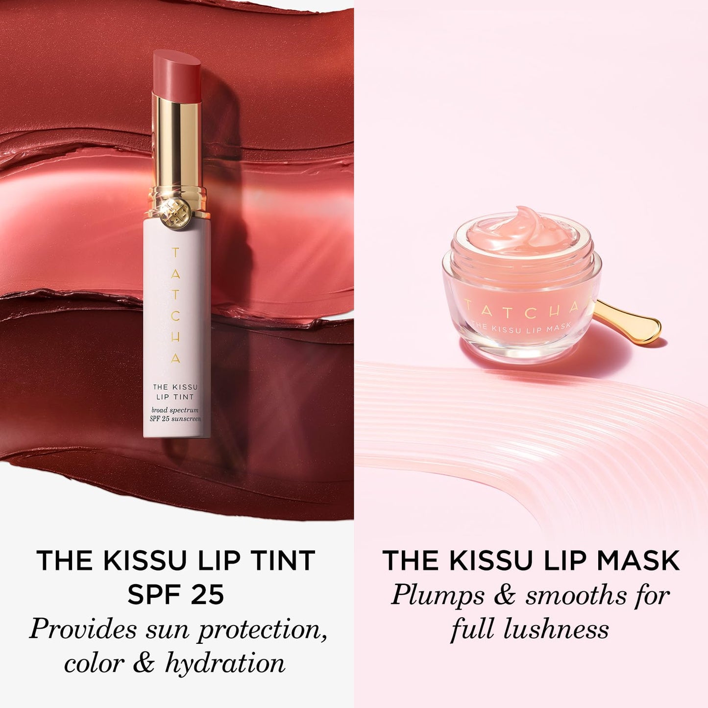 TATCHA - The Kissu Lip Tint SPF 25 - Midnight Lily | Hydrating Tinted Lip Sunscreen. 0.14 oz