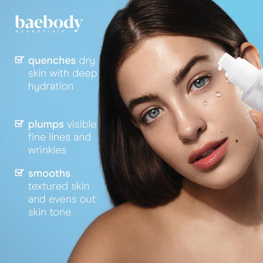 Baebody - Snail Mucin Serum Moisturizer 3.38 fl.oz 100ml, Hydrating Serum for Face with Collagen - Snail Mucin Moisturizer for Youthful Smooth Skin