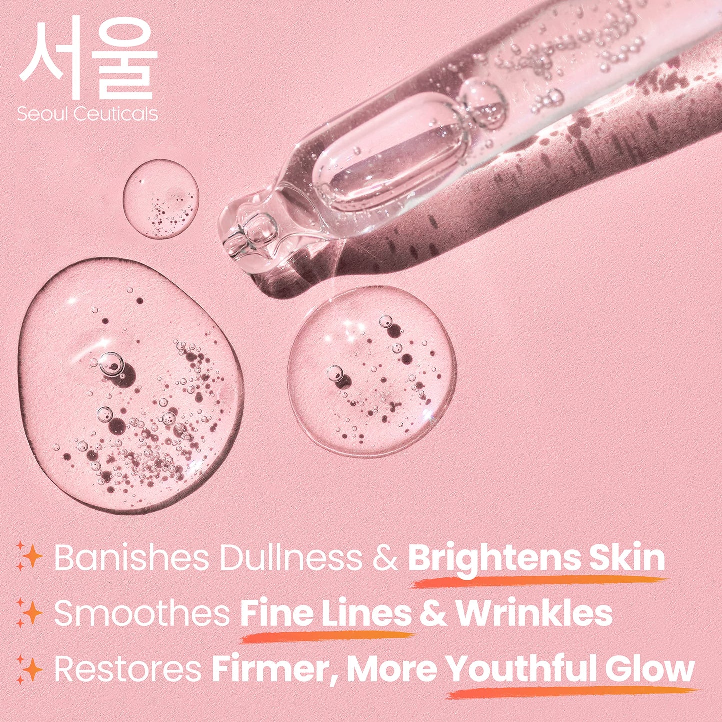 SeoulCeuticals - Korean Skin Care 97.5% Snail Mucin Serum – K Beauty Skincare Night Serum Hyaluronic Acid for Face - Centella Anti Wrinkle Serum 1oz